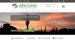 Desktop Screenshot of johnlebbscpa.com