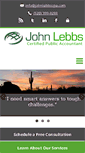 Mobile Screenshot of johnlebbscpa.com